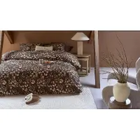 Rivièra Maison Dekbedovertrek Faded Fall Bruin Katoen-200 x 200 / 220 cm | 2-Persoons