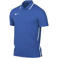 Nike Dri-FIT Park 26 Polo 1/4 Knoop Blauw Wit