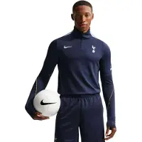Nike Tottenham Hotspur Strike Trainingstrui 1/4-Zip 2026-2027 Donkerblauw Lichtblauw Wit