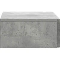 vidaXL Wandgemonteerde Zijtafel Betongrijs 59 x 34,5 x 17 cm