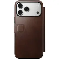 Nomad Modern Horween Leather Folio iPhone 17 Pro Max Hoesje Bruin