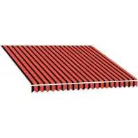 vidaXL Vervangingsdoek voor zonnescherm Oranje en Bruin 300 x 250 cm