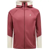 Peak Performance Vest Men Rider Essentials Midlayer Zip Hood Wild Rouge Sand Fog-S