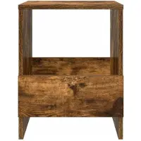 vidaXL Tijdschriftenrek 2 st Rook Eiken 35 x 30 x 45 cm