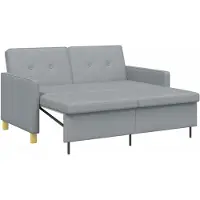 vidaXL Uittrekbare Slaapbank Lichtgrijs 154 x 94,5 x 80,5 cm