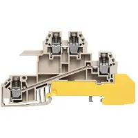 Weidmuller 1031100000-50 Verdeler-serieklem Schroeven Donkerbeige 50 stuk(s) Piece