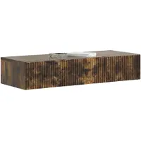 vidaXL Wandgemonteerde Zijtafel 87,5 x 34,5 x 17 cm Bewerkt hout