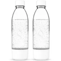 Dafi Fles voor PushAir bruiswatertoestel 0,7L set van 2 stuks wit