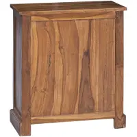 vidaXL Opbergkast met lade Naturel 65 x 30 x 75 cm Massief Teakhout