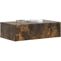 vidaXL Wandgemonteerde Zijtafel 59 x 34,5 x 17 cm Bewerkt hout