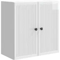 vidaXL Wandkast Hoogglans Wit 59 x 31 x 60 cm Bewerkt hout