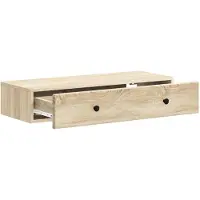 vidaXL Wandgemonteerde Zijtafel Sonoma Eiken 87,5 x 34,5 x 17 cm