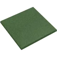 vidaXL Valbescherming Tegels 6 st Groen 50 x 50 cm Rubber