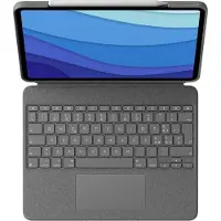 Logitech COMBO TOUCH - GRIJS - ITA - MEDITERRAAN (IT, iPad Pro 12,9 2021 (5e Gen)), Tablet toetsenbord, Grijs