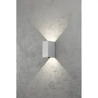 Konstsmide Buitenlamp Cremona 2 Wandlamp, 17cm hoog, PowerLED 2 x 3W / 230V