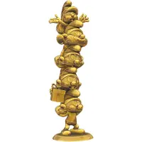 Collectoys The Smurfs Resin Statue Smurfs Column Gold Limited Edition 50 cm
