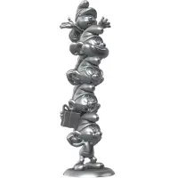 Collectoys The Smurfs Resin Statue Smurfs Column Silver Limited Edition 50 cm