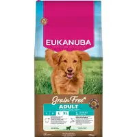 Eukanuba Grain Free Adult voeding voor alle rassen, rijk aan herten, 12 kg