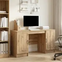 Prolenta Maison Exclusive - Bureau, ambachtelijk eikenhout, 142,5 x 50 x 75 cm, houtvezel
