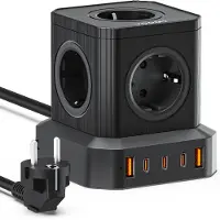 Voomy Stekkerdoos - 5-voudig - USB -