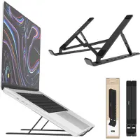 Voomy ECO T5 - Laptop Standaard - Recycled - Zwart