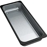 Franke - Inzetbak voor spoelbak, 181x431x59 mm, rvs/zwart kunststof 112.0520.497