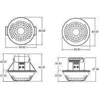 Theben AG LUXA 103 S360-100-28 DE-UP WH, aanwezigheidssensor voor gangen, artikelnummer 1030072