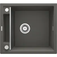 Deante - Granitoppervlakte met magnetische eigenschappen, 1-delig, 56x50 cm, antraciet metallic