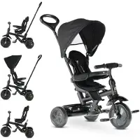 Deryan Adventurer Driewieler - 5-in-1 Kinder Driewieler - Zwart
