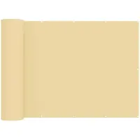 vidaXL Balkonscherm 1,5 x 25 m Stof met PU-coating Beige