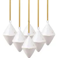 Villeroy & Boch Ornamente Doppelkegel Winter Glow Set van 6