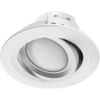 Hama WLAN LED inbouwspot, app-besturing CCT wit WLAN, dimbaar, wit / opaal, Woon-/ Eetkamer, Kunststof, Modern, Slimme inbouwlamp