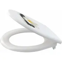 Alcadrain Toiletbril SOFCLOSE, materiaal Duroplast, design: BLOEM