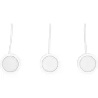 Osram onderbouwspot rond 65mm 3 x 3W, 830 warm wit, LED-spot in wit van aluminium, IP20-bescherming, voor keukens en woonkamers