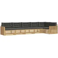Syfax Buiten bankenset 6 pcs Wit en antracietkleurig