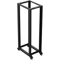 Lanberg 19-inch, 42U, vrijstaande, open serverkast, zwart, afmetingen 600x1000 mm