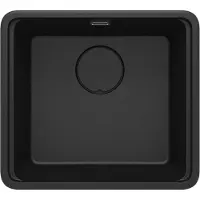 Deante - Granitocht gootsteen MOMI, 1 kom, 50x45 cm, grafiet metallic