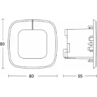 Steinel IR QUATTRO SLIM XS COM1 bewegingsmelder 032951 (032951)