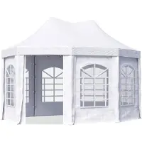 TOOLPORT Pagodetent 3x4,1 m, PVC 700, wit
