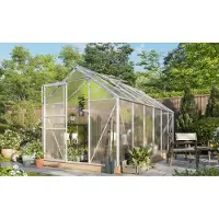 Vitavia Tuinkas Kit Comet - Polycarbonaat - 4mm - 383x195x14cm - Aluminium