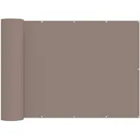 vidaXL Balkonscherm 1,5 x 15 m Stof met PU-coating Taupe