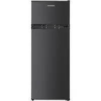 Heinner HF-H2206DGE++ Koel-vriescombinatie 206 L – Instelbare Thermostaat – LED-verlichting – Omkeerbare Deur – Vingerafdrukbestendige Afwerking – Antracietgrijs – 5 Jaar Garantie
