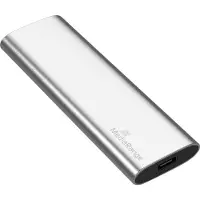 MediaRange 120 GB externe SDD-schijf MR1100 USB 3.2 (Gen 1) zilver