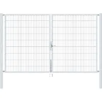 Alberts 648947 Dubbele poort Flexo met toebehoren, thermisch verzinkt, breedte 300 cm, hoogte 180 cm