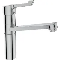 Ideal standard keukenkraan Ceraflex BlueStart, uitloop 222mm, model BC137AA, chroom