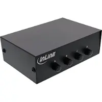 InLine seriële schakelaar handmatig 4-voudig, RS232, 9-pins Sub-D