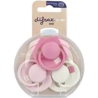 Difrax Lovi Fopspenen Pink 6-18M