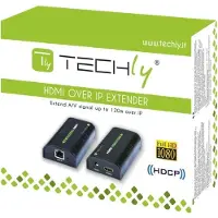 Techly Extra ontvanger voor versterker/splitter, HDMI over IP