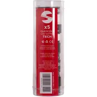 Softee Soepele padel grip Tech (x5) - zwart/wit