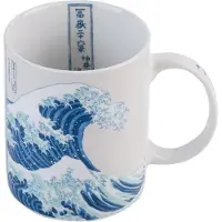 Erik Hokusai Mok De grote golf van Kanagawa Wit en Blauw